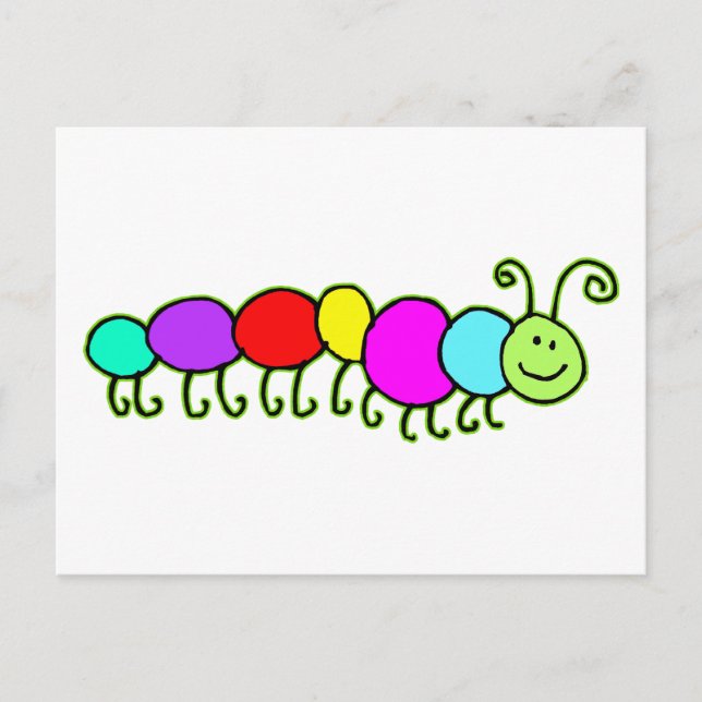 Cartão Postal Caterillar Netty (Frente)