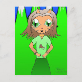 Cartão Postal CatGirl