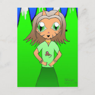 Cartão Postal CatGirl