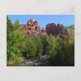 Cartão Postal Cathedral Rock and Stream na Arizona de Sedona