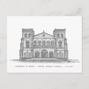 Cartão Postal Cathédrale Notre-Dame, Bangui, R.C.