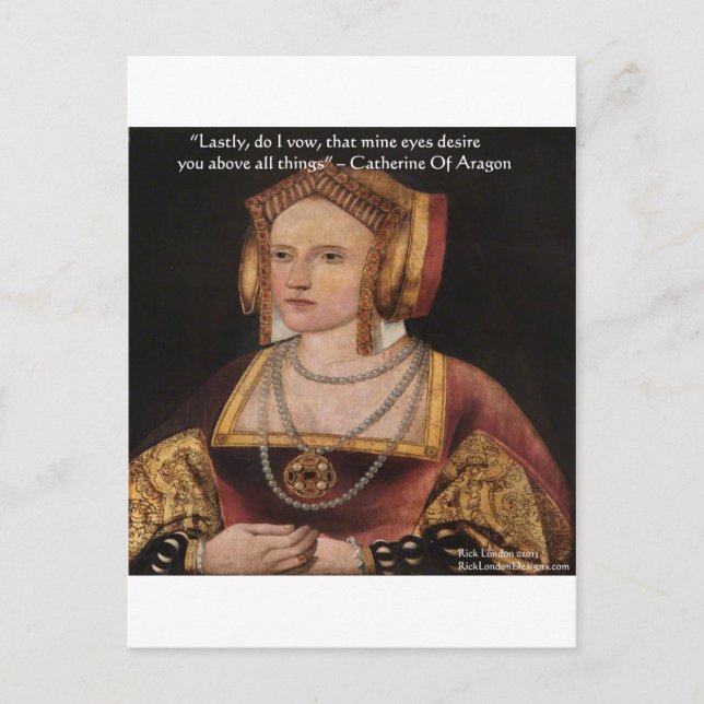 Cartão Postal Catherine Of Aragon Love Cote Dons & Cards (Frente)