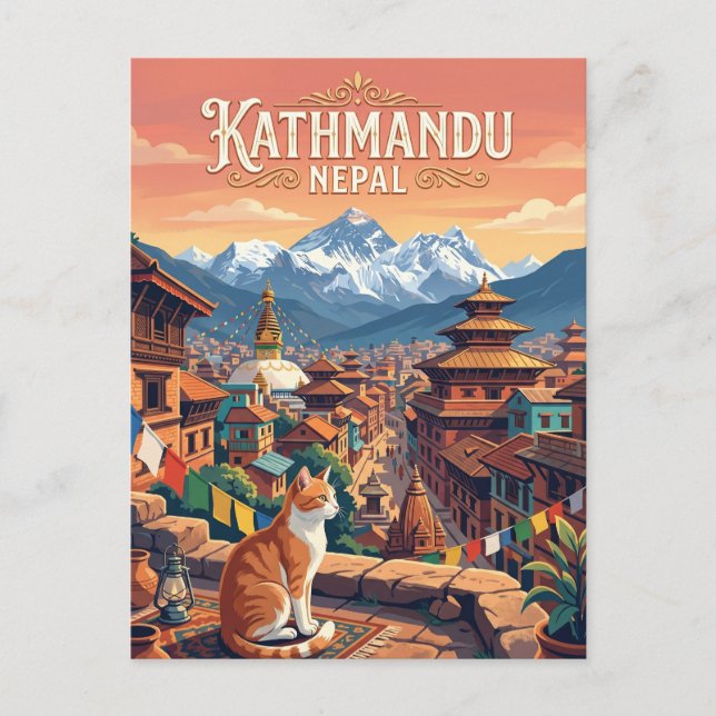 Cartão Postal Catmandu, Nepal Nepal (Frente)