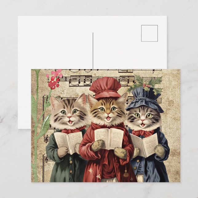 Cartão Postal Cats de Natal (Frente/Verso)