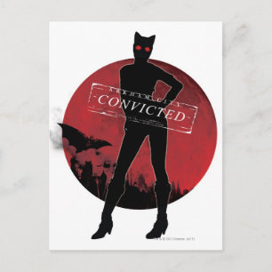 Cartão Postal Catwoman Convicted White