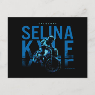 Cartão Postal Catwoman Selina Kyle Motorcycle