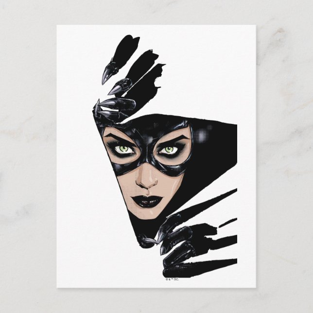 Cartão Postal Catwoman The Claws Are Out Cover Illustration (Frente)