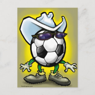 Cartão Postal Caubói de Futebol
