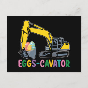 Cartão Postal Cavador de Ovos Escavador de Caça de Ovos