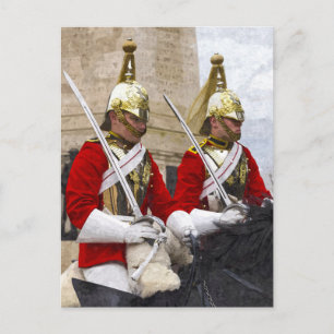 Cartão Postal Cavalaria Doméstica Mudando De Arte Guarda