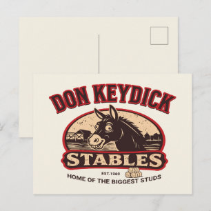 Cartão Postal Cavalariças Vintage Farm Don Keydick