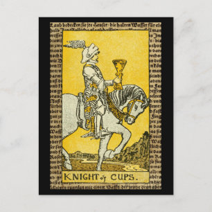 Cartão Postal Cavaleiro de Copas Tarot