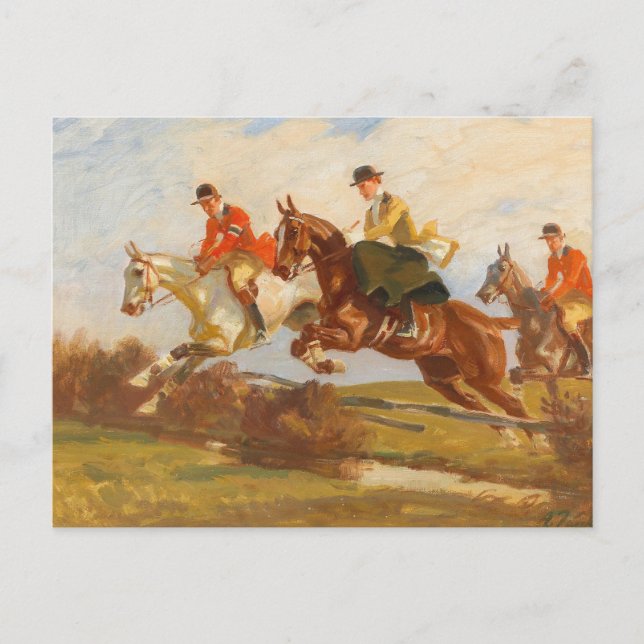 Cartão Postal Cavaleiro de saltos | Angelo Jank (Frente)
