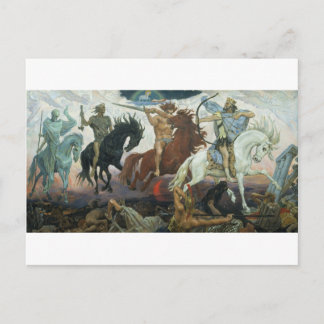 Cartão Postal Cavaleiro de TheFour do apocalipse por Viktor