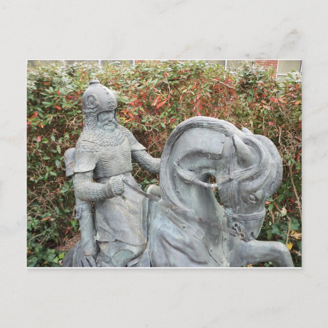 Cartão Postal Cavaleiro em Horseback (Frente)