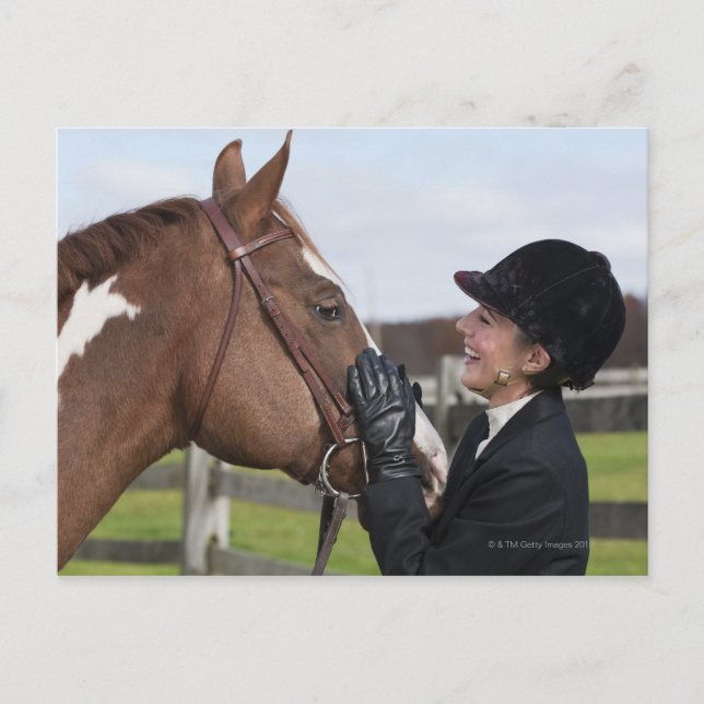 Cartão Postal Cavaleiro equestre (Frente)