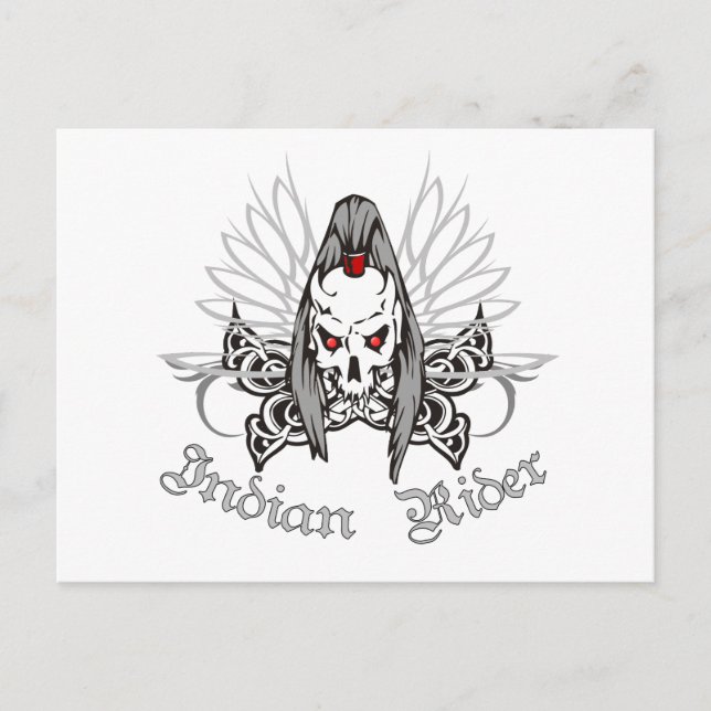 Cartão Postal Cavaleiro Índio (Frente)