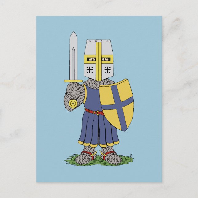 Cartão Postal Cavaleiro medieval (Frente)
