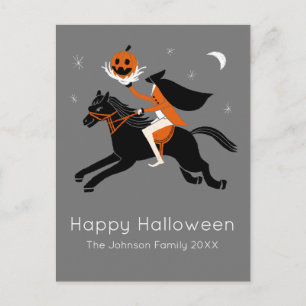 Cartão Postal Cavaleiro Sem Cabeça halloween