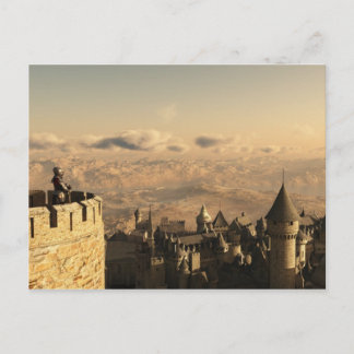 Cartão Postal Cavaleiro solitário que guarda os Battlements