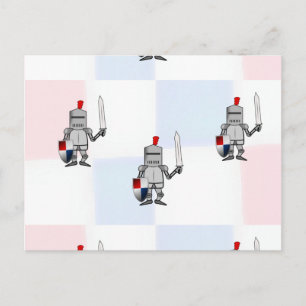 Cartão Postal Cavaleiros guerreiros