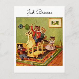 Cartão Postal Cavalgada de Cavalos Só Porque da Cavalaria Felina