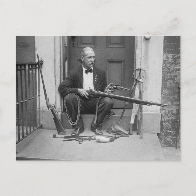 Cartão Postal Cavalheiro Pistoleiro, 1927 (Frente)