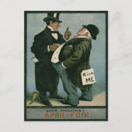 Cartão Postal Cavalheiros Piada Carrot