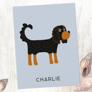 Cartão Postal Cavalier King Charles Spaniel Dog Personalizado