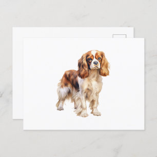 Cartão Postal Cavalier King Charles Spaniel impressão Dog art im