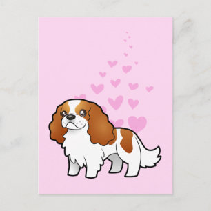 Cartão Postal Cavalier King Charles Spaniel Love