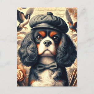 Cartão Postal Cavalier King Charles Spaniel Painting