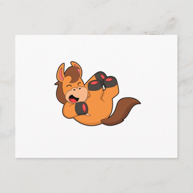 Cartão Postal Cavalo a Rir (Frente)