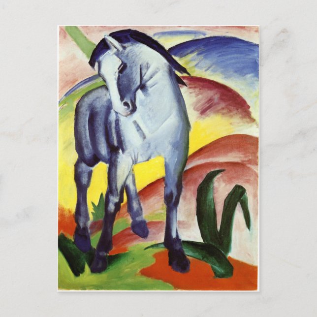 Cartão Postal Cavalo Azul (Frente)