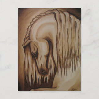 CARTÃO POSTAL CAVALO CLÁSSICO SÉPIA
