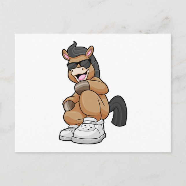 Cartão Postal Cavalo com grandes Calçados (Frente)