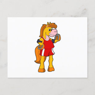 Cartão Postal Cavalo como Corredor
