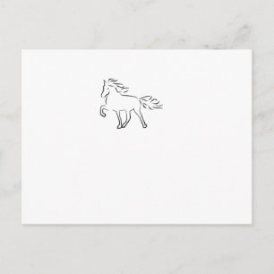 Cartão Postal Cavalo da Islândia