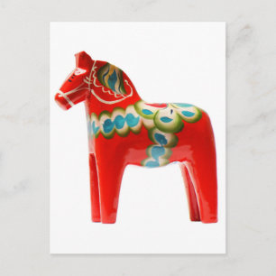 Cartão Postal Cavalo Dala da Suécia