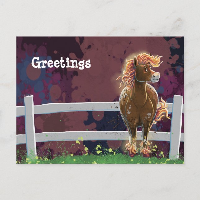 Cartão Postal Cavalo de Fogo (Frente)