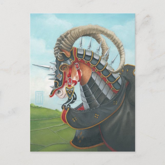 Cartão Postal Cavalo de Guerra (Frente)