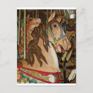 Cartão Postal Cavalo de madeira