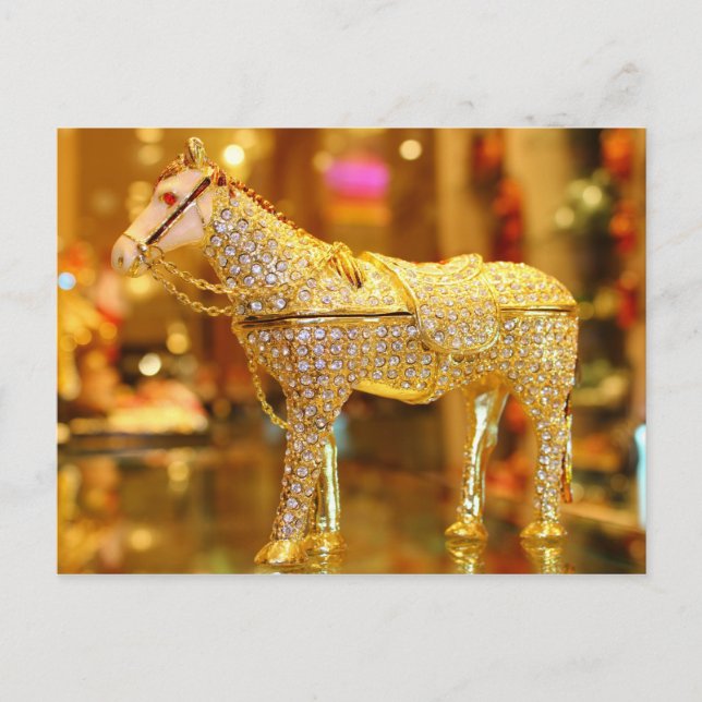 Cartão Postal Cavalo de Ouro (Frente)