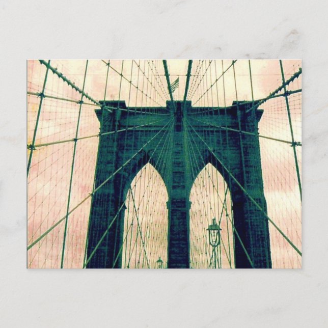 Cartão Postal cavalo de ponte brooklyn (Frente)