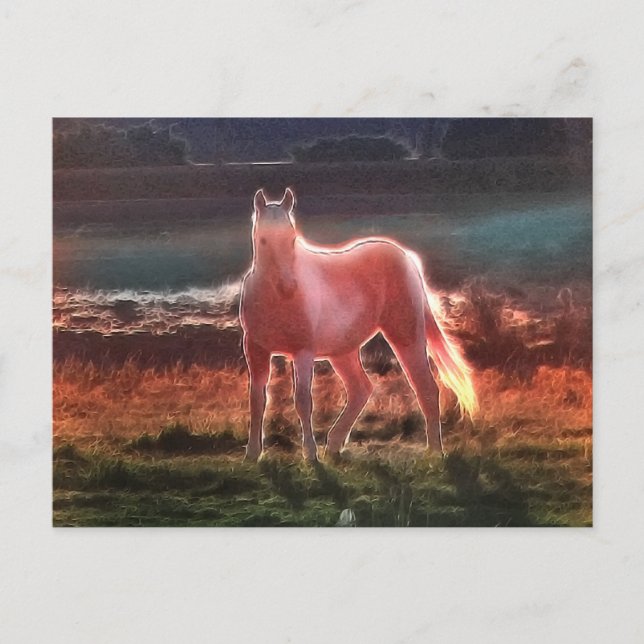 Cartão Postal Cavalo de Sonho Espírito (Frente)