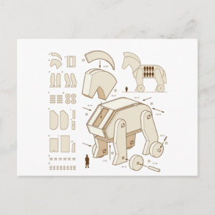 Cartão Postal Cavalo de Troia