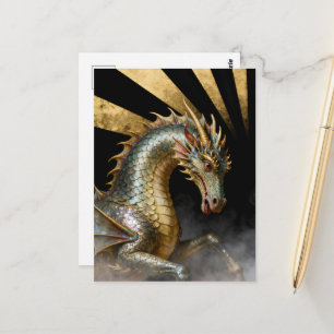 Cartão Postal Cavalo Dragão