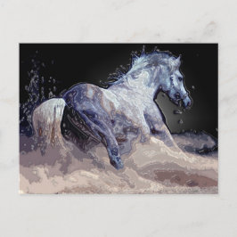 Cartão Postal Cavalo em Ação