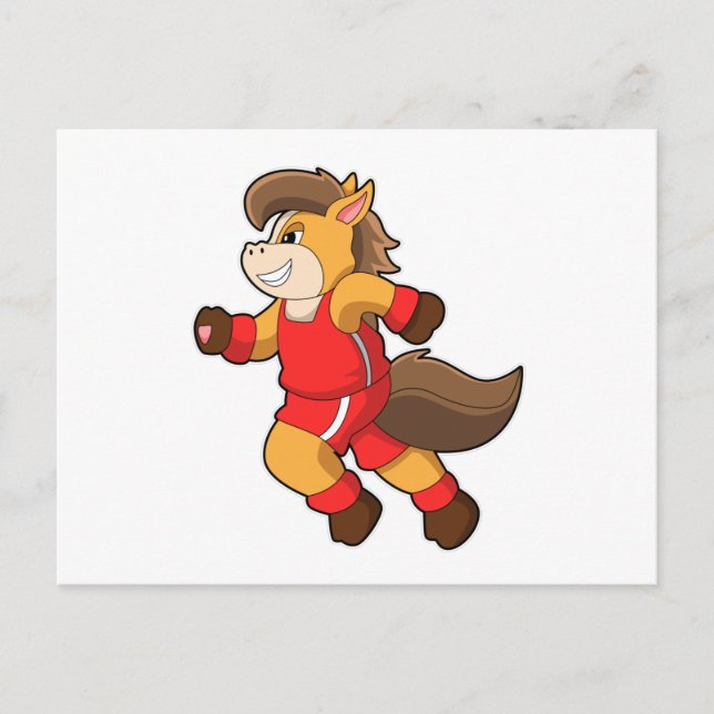 Cartão Postal Cavalo em Disparada (Frente)