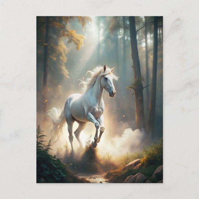 Cartão Postal Cavalo em Execução (Frente)